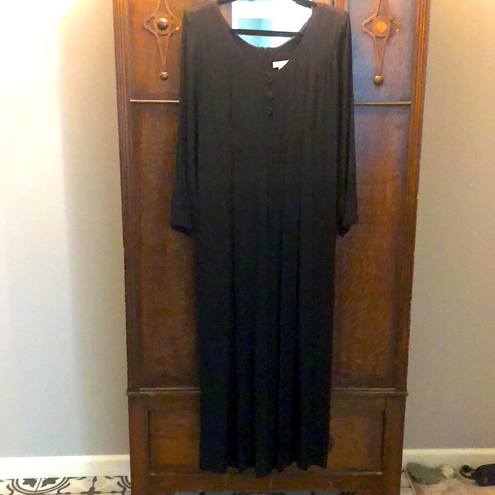 Black wide-legged jumpsuit